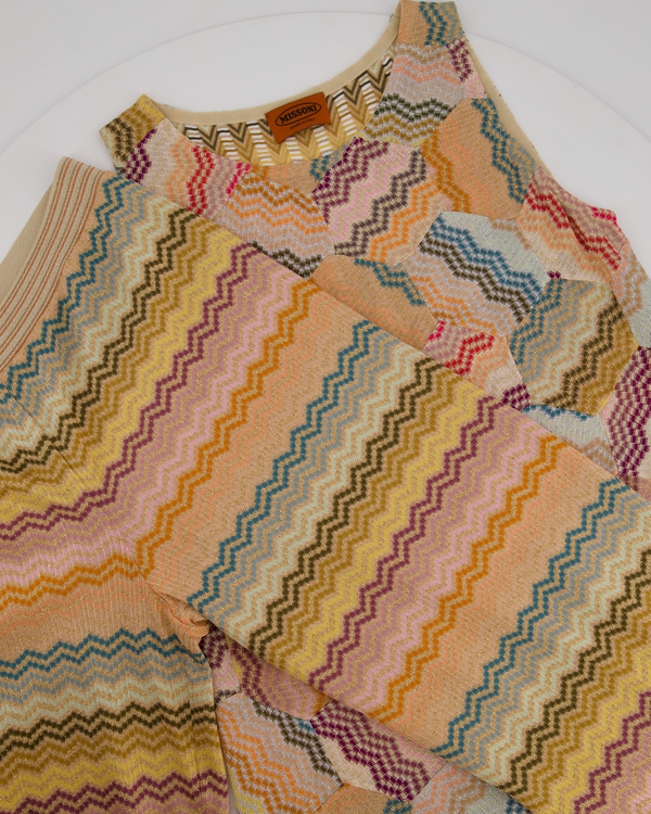 Missoni MARE Multicolour Knitted Sleeveless Top and Trousers Set Size IT 44 (UK 12)