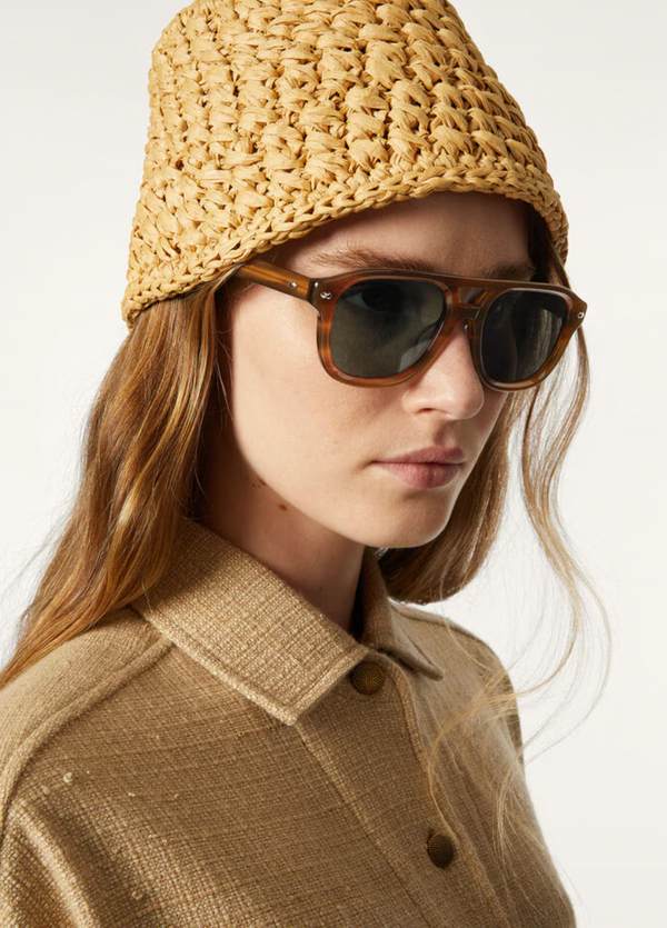 Loro Piana Brown Acetate Roadster Sunglasses RRP £765