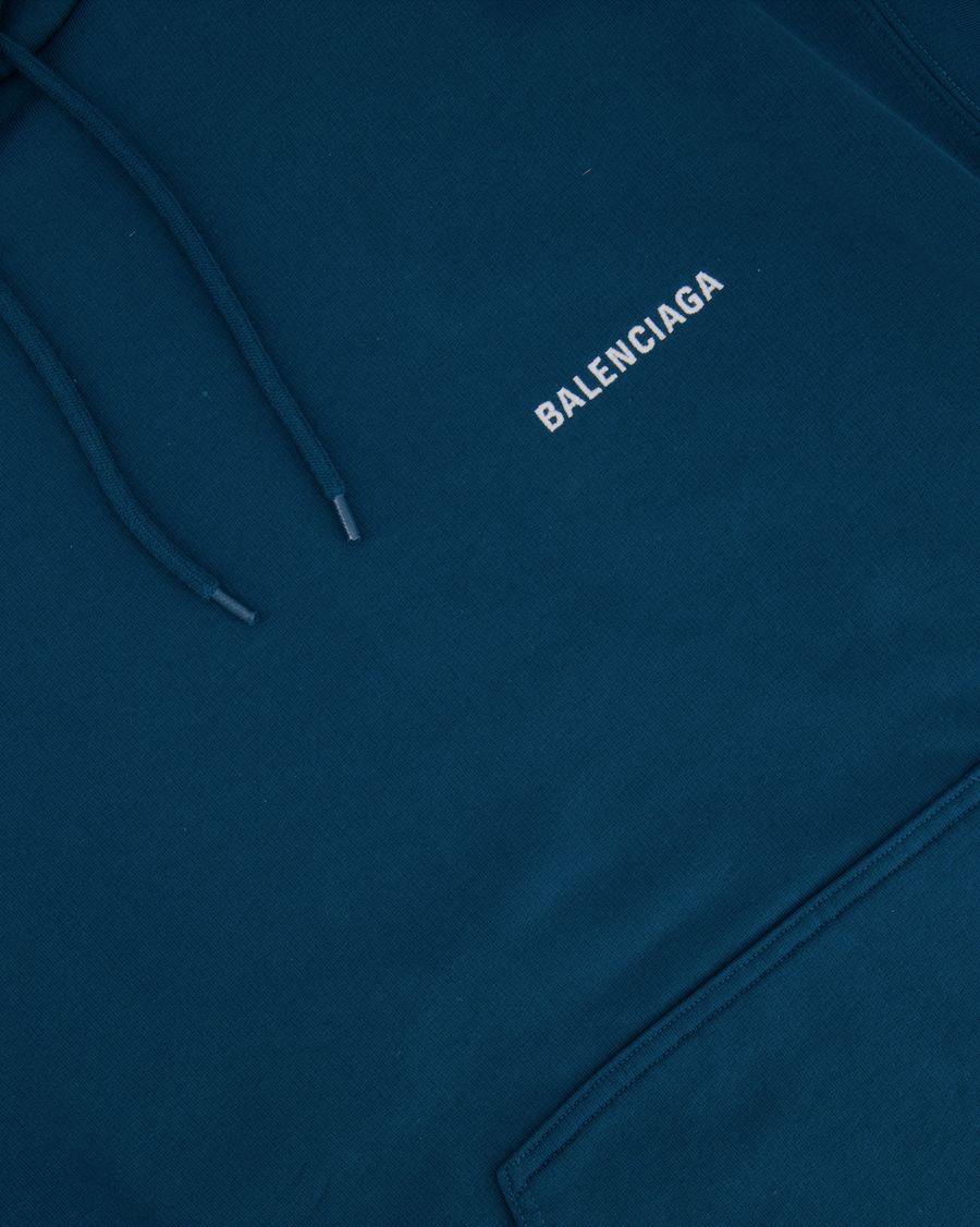 Balenciaga Unisex Petrol Blue Tracksuit Set with White Embroidered Logo Detail Size XS/S (UK6/8) RRP £1,250