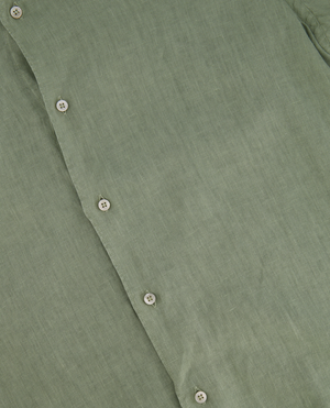 Loro Piana Sage Green Linen Button Down Shirt Size M (UK 10)