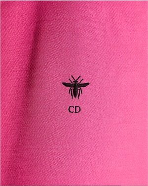 Christian Dior Pink A-Lign Dress with Bee Detail and Pockets on the Side Size FR 40 (UK 12)