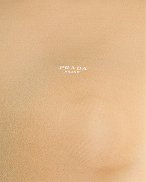 Prada Beige Bodysuit with Logo Detail Size XS (UK 6)