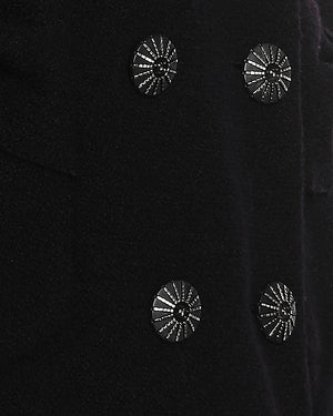 Chanel Navy Tweed Long Sleeve Tweed Jacket with Bows Pocket Detail Size FR 42 (UK 14)