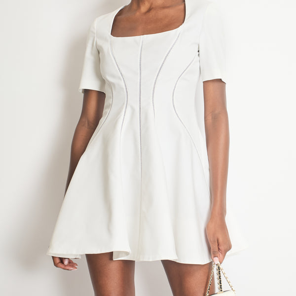 ワンピース Miu Miu Mini Abito In Cotone MIU MIU Cotton Mini Dress - Black | Garmentory