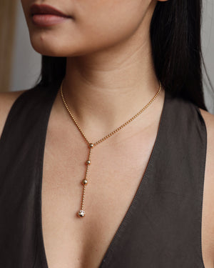 Cartier Draperie De Decollate Pendant Necklace in 18k Yellow Gold with Diamonds