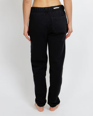 Chrome Hearts Black Hollywood Sweatpants with White Logo Embroidery and Drawstring Detail Size S (UK 8)