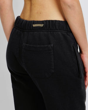 Chrome Hearts Black Hollywood Sweatpants with White Logo Embroidery and Drawstring Detail Size S (UK 8)