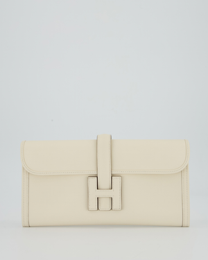 Hermès Jige Elan 29cm Clutch Bag in Nata Evercolour Leather