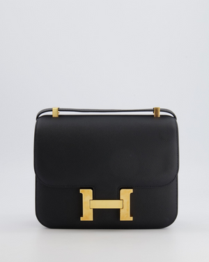Hermès Constance 24 Bag in Noir Epsom Leather with Gold Hardware