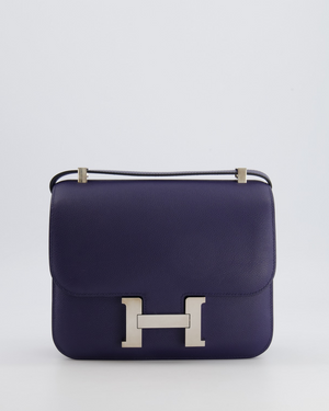 Hermès Constance 24 Bag in Bleu Saphir Evercolor Leather with Palladium Hardware