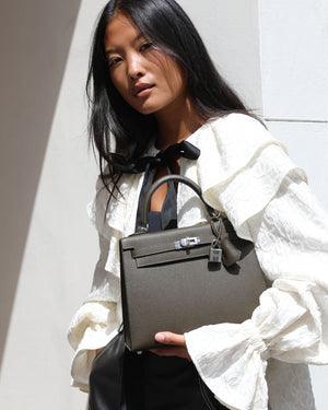*NEW COLOUR* Hermès Kelly 25 Sellier Bag in Vert Loden Epsom Leather with Palladium Hardware