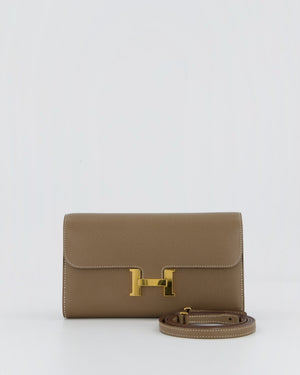 Hermès Constance To Go Bag in Etoupe Epsom Leather with Gold Hardware