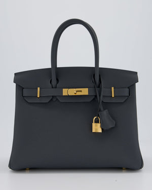 Hermès Birkin 30 Retourne Bag in Gris Misty Togo Leather with Gold Hardware