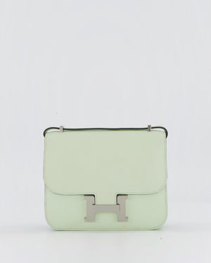 Hermès Mini Constance III Miroir 18 Bag in Vert Fizz Epsom Leather with Palladium Hardware