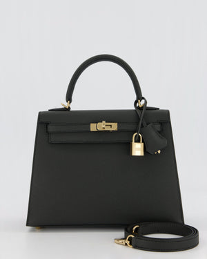Hermès Kelly 25 Sellier Bag in Plomb Epsom Leather with Permabrass Hardware