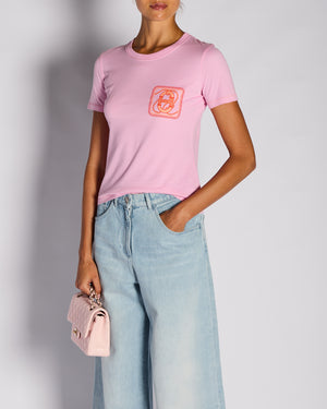 Hermès Pink Canoe Micro T-Shirt Size FR 38 (UK 10)