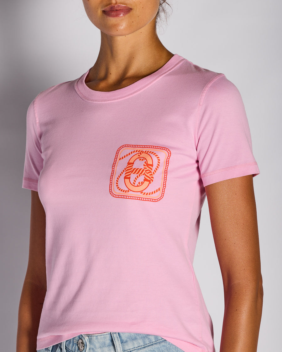 Hermès Pink Canoe Micro T-Shirt Size FR 38 (UK 10)