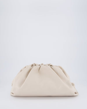 Bottega Veneta Cream Leather Clutch Bag