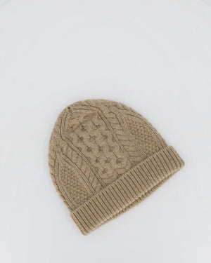 Loro Piana Light Brown Cashmere Beanie