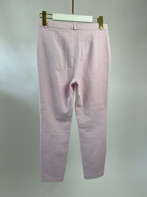 Loro Piana Pastel Pink Cotton Trousers Size IT 38 (UK 6)