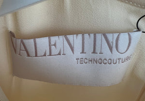 Valentino Couture Ivory Panelled Short Sleeve Dress IT 38 (UK 6)