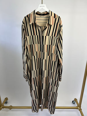 Joseph Multicoloured Button Down Shirt Dress with Pocket Detailing It 44 (UK 12)