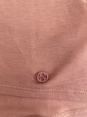 Gucci Dusty Pink Tank Top with Small Gucci Logo Size Small (UK 8)
