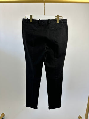 Loro Piana Menswear Black Denim Tailored Trousers Size IT 44 (UK 31)