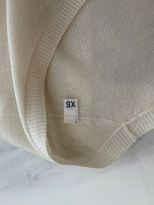 Alexander McQueen Beige Silk Round Collar t-Shirt Size XS (UK 6)