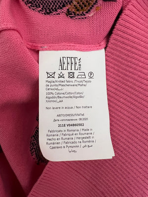 Moschino Pink Teddy Bear Fine Knit Oversized Jumper Size UK 10-14