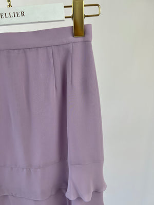 Chanel Vintage 98C Lilac Tiered Midi Skirt Size FR 38 (UK 10)