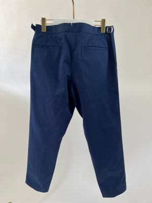 Orlebar Brown Navy Chino Trousers Size UK 38