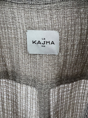 Le Kasha Beige Linen Playsuit with Zip-Up Detail Size XS (UK 6-8)