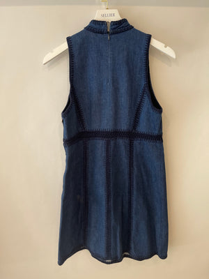 Miu Miu Navy Sleeveless Denim Dress Size IT 42 (UK 10)