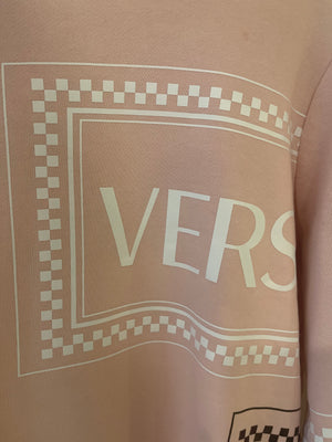 Versace Dusty Pink Sweater with Logo Size IT 38 (UK 6)