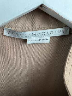Stella McCartney Camel Long-Sleeve Jumpsuit Gold Zip Front Detail IT 38 (UK 6)