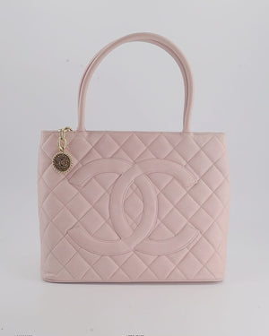 chanel medallion tote pink
