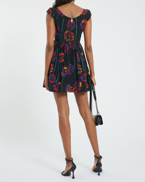 Miu Miu Black Floral Dress IT 36 (UK 4)