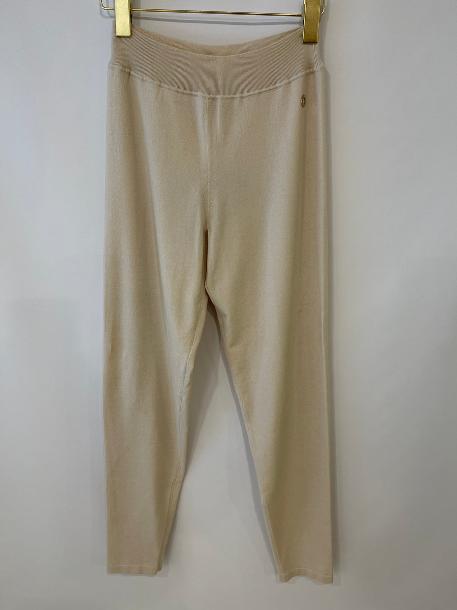 Loro Piana Beige Cashmere Legging Thompson Trousers Size IT 46 (UK 14)