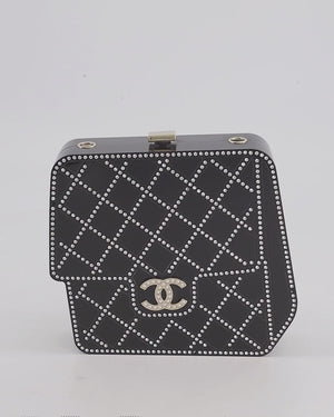 COLLECTORS ITEM* Chanel Black Acrylic Crossbody Box Bag with Crystal –  Sellier