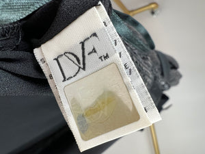 Diane Von Furstenberg Sequin Black Sleeveless Jumpsuit Size US 0 (UK 4-6)