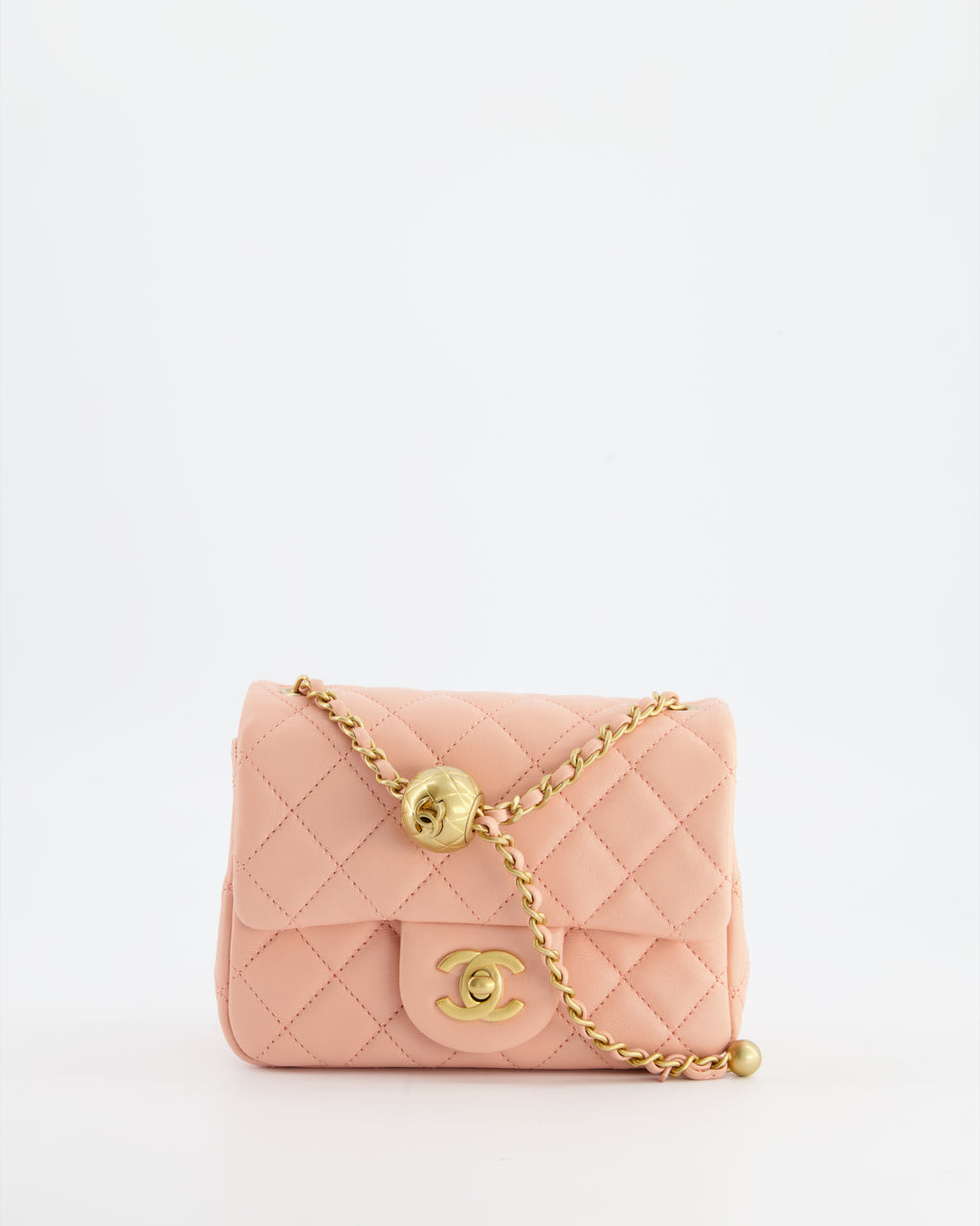 CHANEL Velvet Quilted Mini Rectangular Pearl Crush Flap Pink 728028