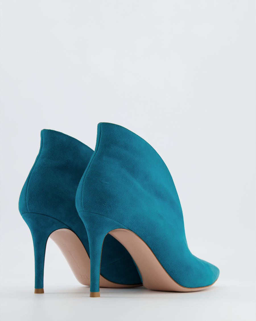 Gianvito Rossi Teal Heels Size 37.5