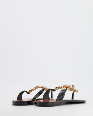 Dolce & Gabbana Crystal Embellished Sandals Size 38