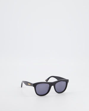 Bottega Veneta Black Square Acetate Sunglasses