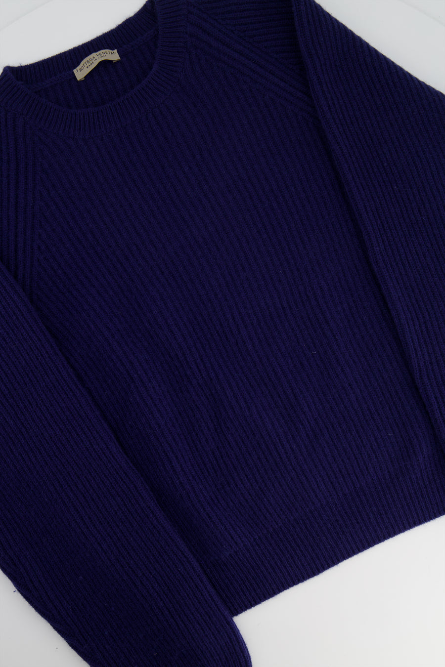 Bottega Veneta Blue Knitted Cashmere Jumper Size IT 42 (UK 10)