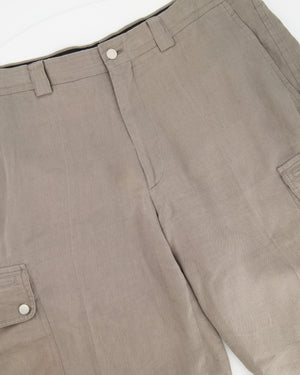 Hermes Dark Grey Cargo Shorts Size IT 46 (UK 36)