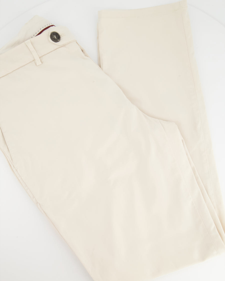 Brunello Cucinelli Cream Chino Trousers Size Large  (UK 40)