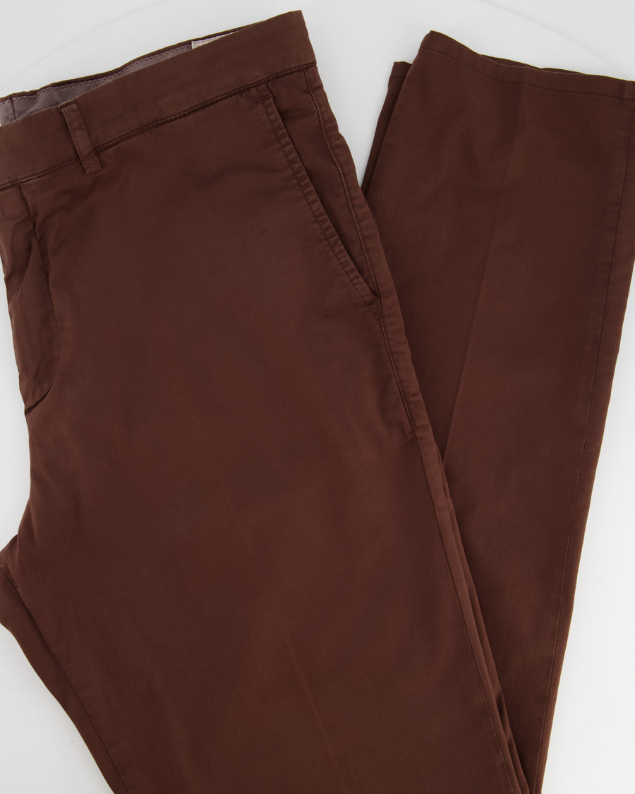 Brunello Cucinelli Dark Brown Chino Trouser Size Medium (UK 38)