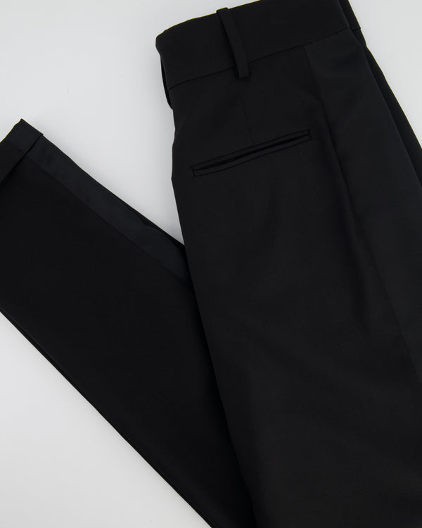 Saint Laurent Black Wool Pants Size FR 40 (UK 12) (Tall)
